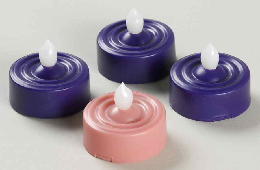 Advent Candleholders Advent Tealights-Battery Operated - Boxed by Roman-1