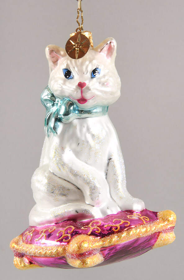 Cats & Kittens Cushy Kitties-Pink Pillow - No Box 60 by Christopher Radko-1