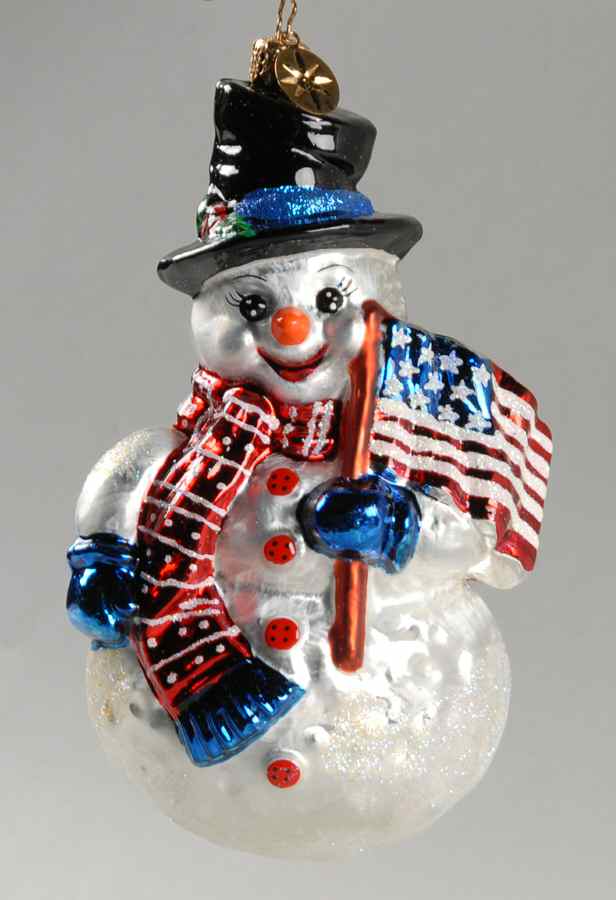 Patriotic Frosty 'N' Free - No Box by Christopher Radko-1
