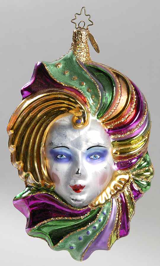 Carnival Parade Charade-Gold/Green - No Box by Christopher Radko-1