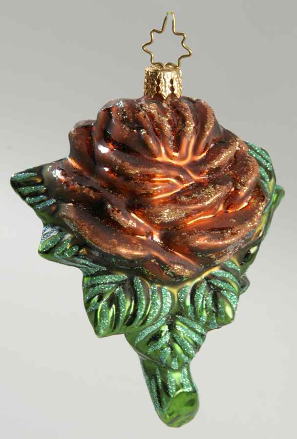 Floral & Garden American Beauty-Copper - No Box by Christopher Radko-1