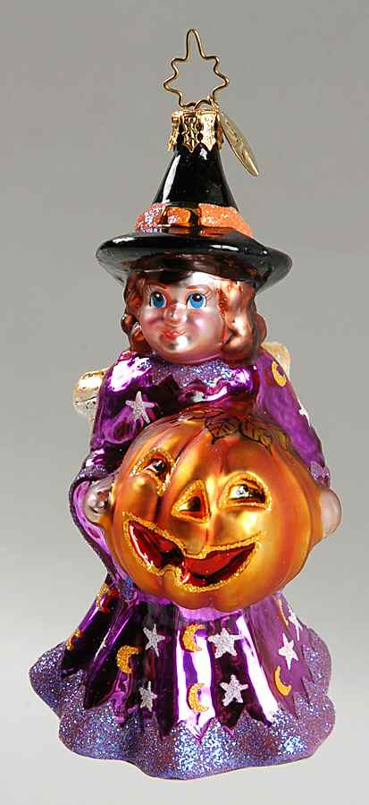 Halloween Pumpkinglow Cherub - No Box by Christopher Radko-1