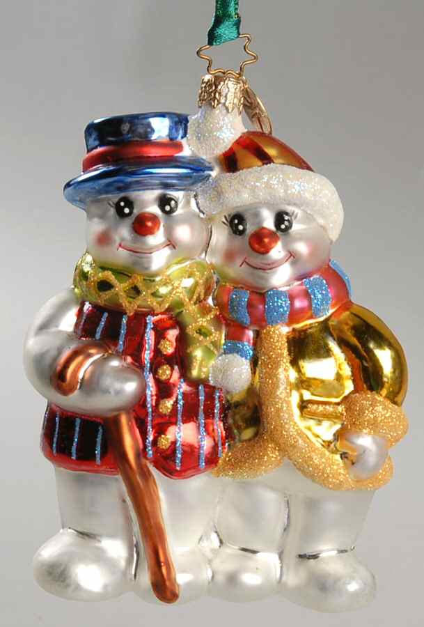 Snowmen Snowy Snuggle - No Box by Christopher Radko-1