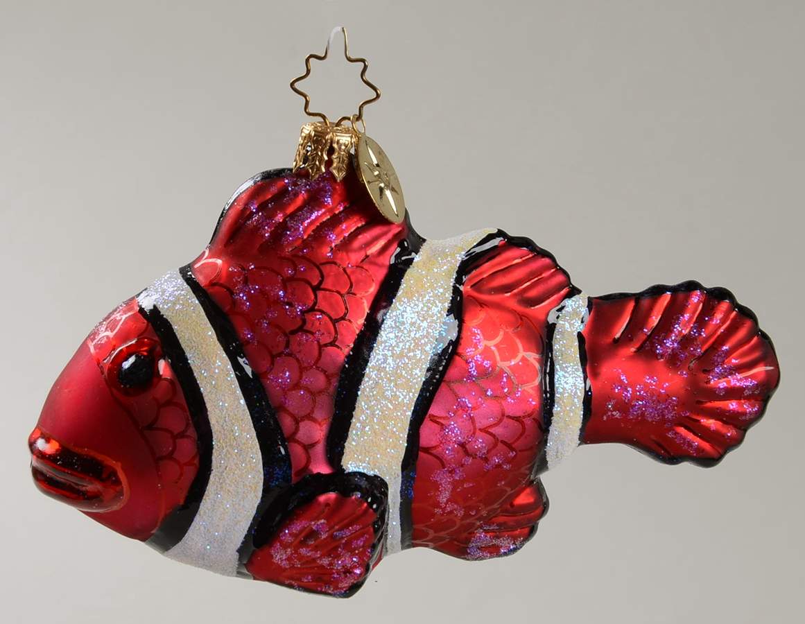 Aquatic Tropical Tails-Red - No Box by Christopher Radko-1