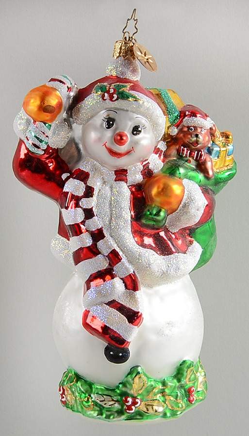 Snowmen Jolly Mint - No Box by Christopher Radko-1