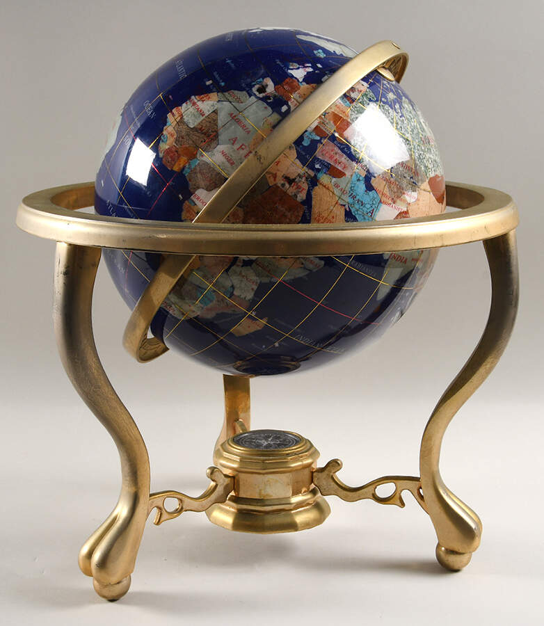 Replogle Globes Compass - Blue Lapis Gemstone - Boxed by Replogle Globe-1