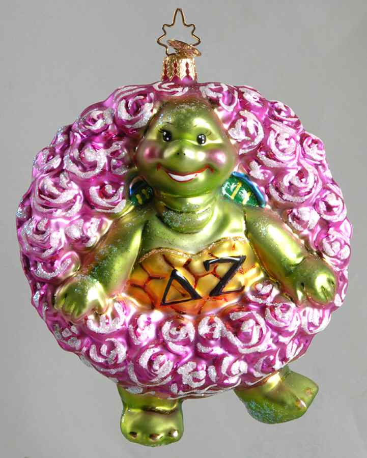 Fraternity-Sorority Delta Zeta Turtle - No Box by Christopher Radko-1