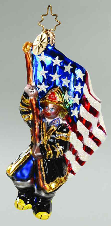 Patriotic America's Bravest Gem - No Box by Christopher Radko-1