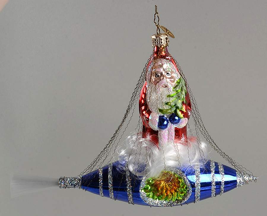 Gilded Ornaments Rocket Rider - No Box by Christopher Radko-1