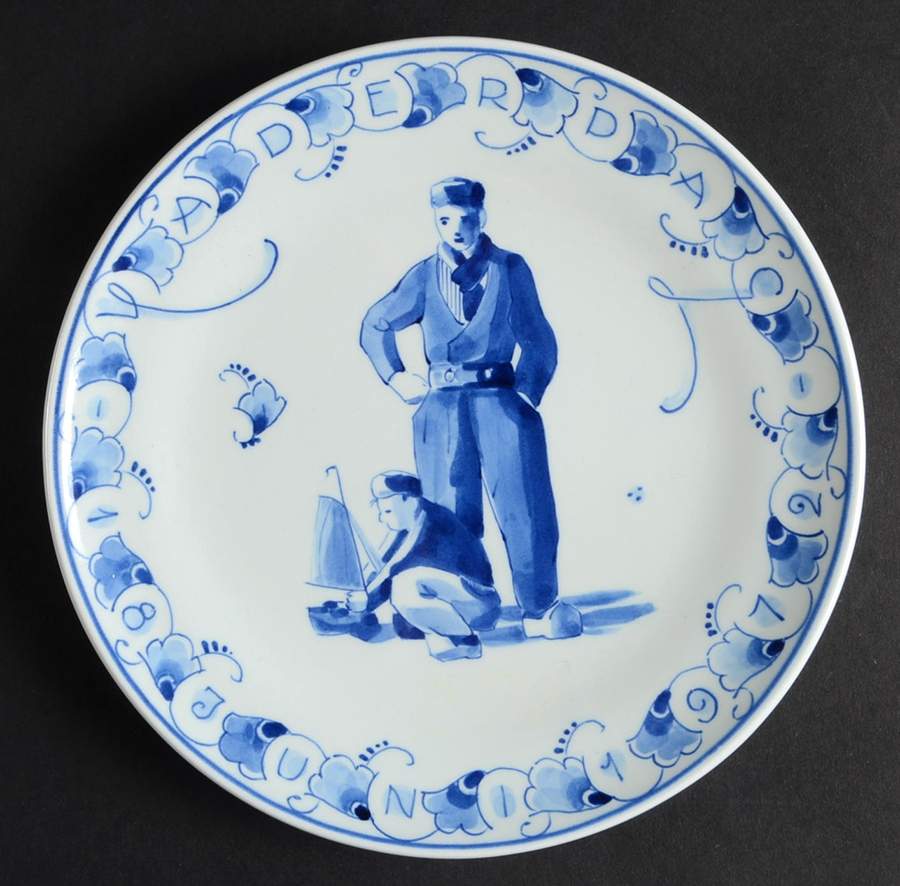 Father's Day Father And Son - No Box by Royal Delft-1