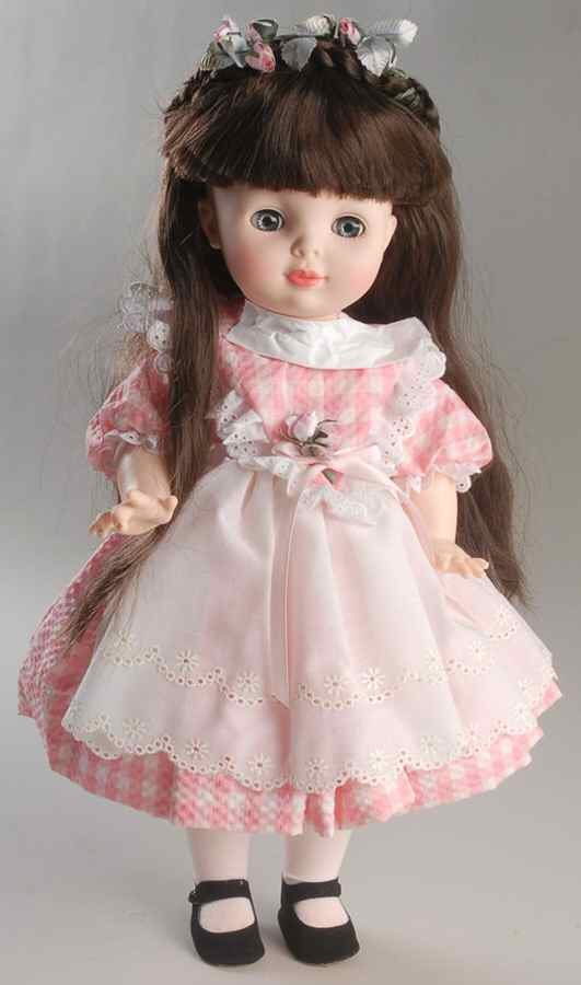 Various Dolls Gladys Pink Check Dress - Boxed by Royal House of Dolls-1