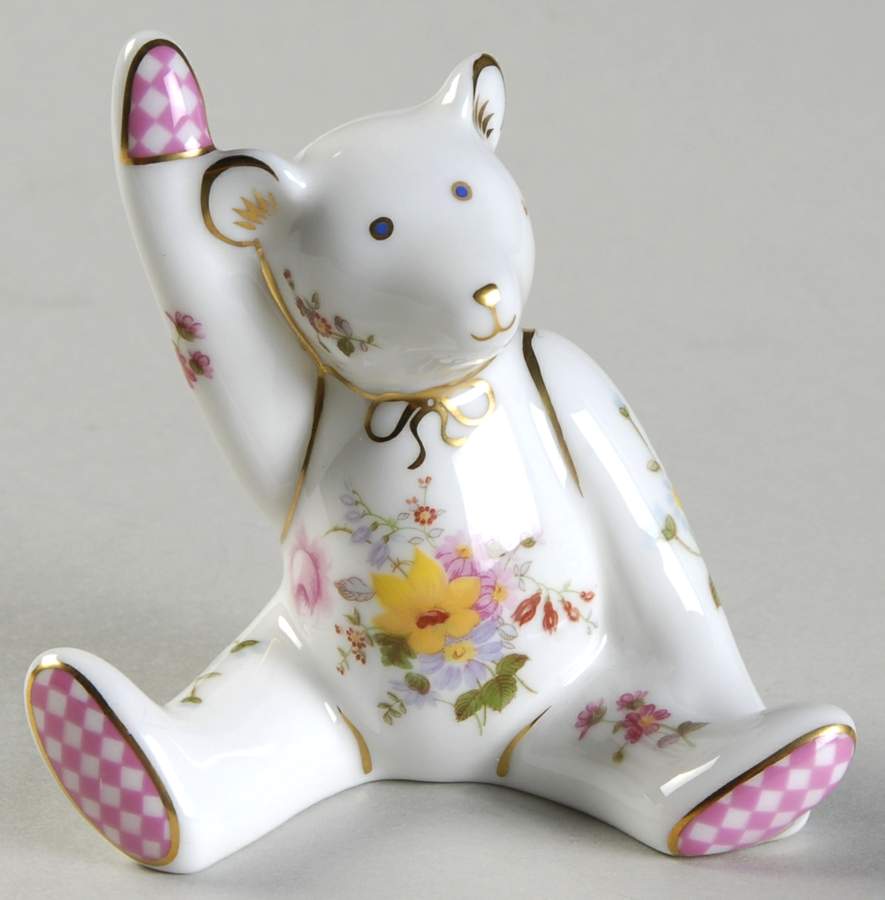Miniature Bear Collection Girl Posie Mini Bear - Boxed by Royal Crown Derby-1