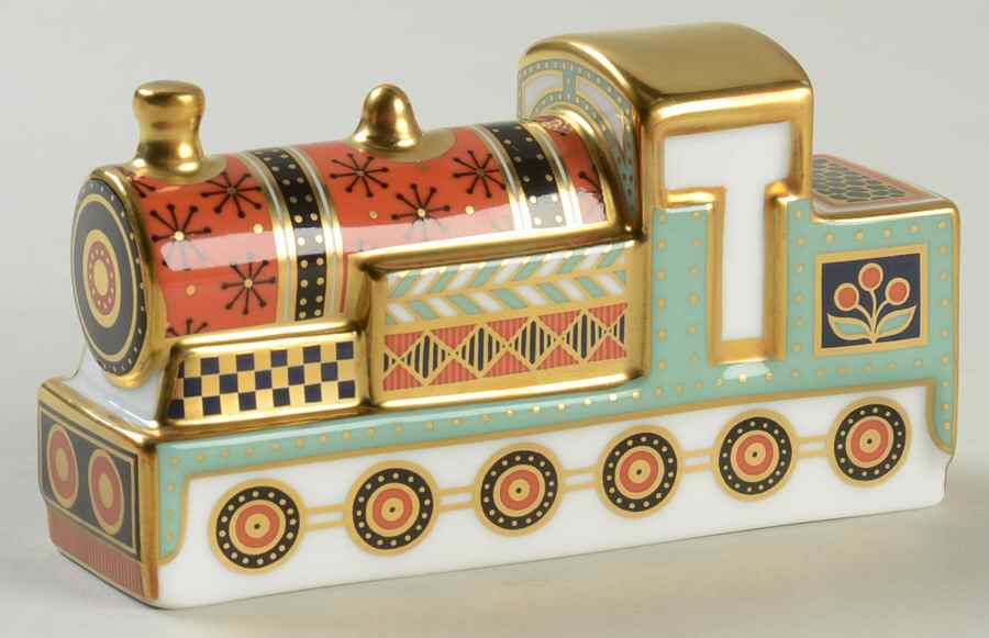 Treasures of Childhood Steam Train - No Box by Royal Crown Derby-1