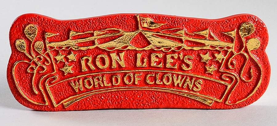 Advertising Signs Ron Lee's World Of Clowns-Red And Gold - Advertising Signs by Ron Lee-1