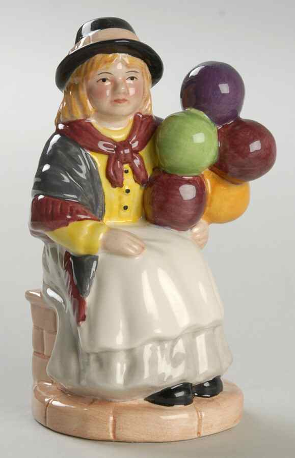 Street Vendors-Miniature Balloon Girl - No Box by Royal Doulton-1