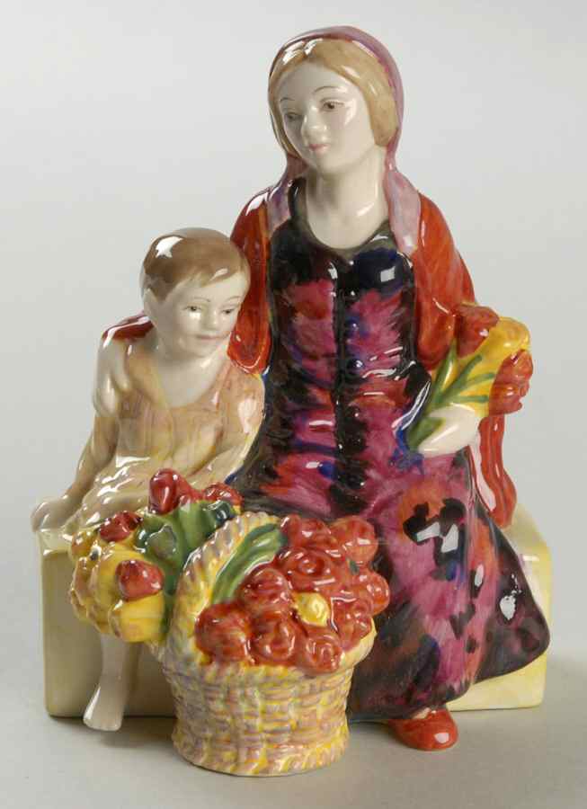 Street Vendors-Miniature Little Mother - No Box by Royal Doulton-1
