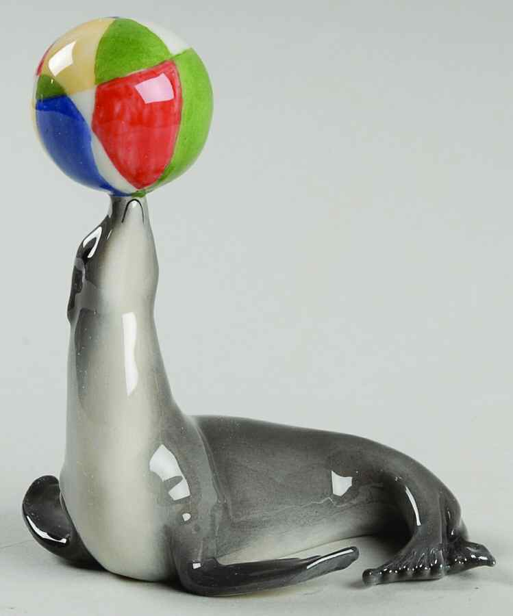 Mini Circus Sea Lion With Ball - Boxed by Royal Copenhagen-1