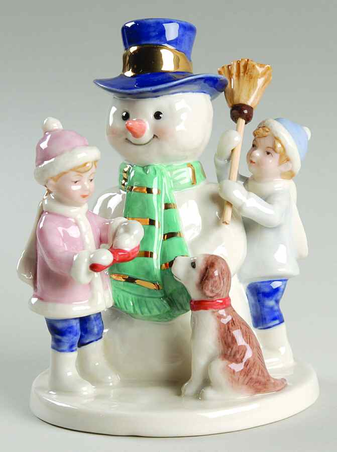 Clara and Peter With The Snowman - No Box by Royal Copenhagen-1