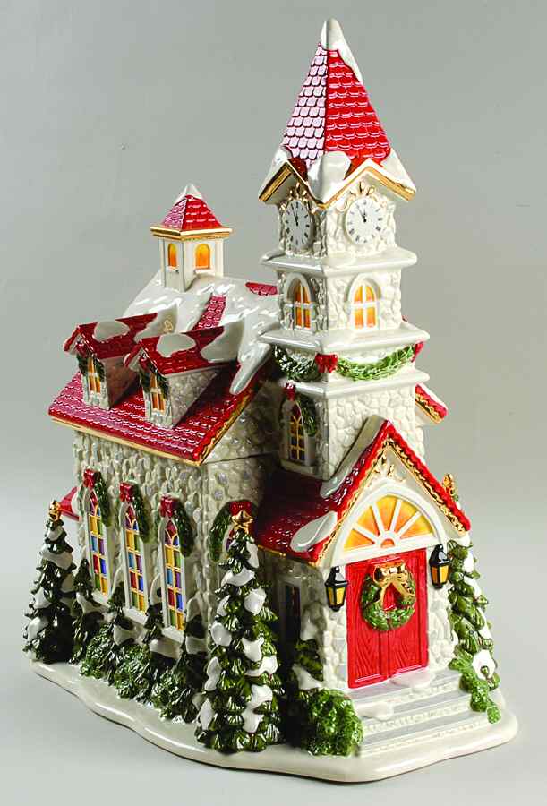 Christopher Radko Cookie Jar Village Square Church-Musical - No Box by Christopher Radko-1
