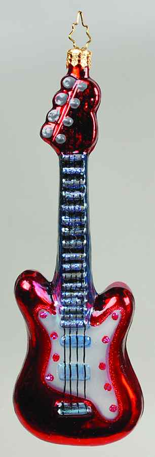 2008 Christopher Radko Ornaments Glitter Rock-Red - No Box by Christopher Radko-1