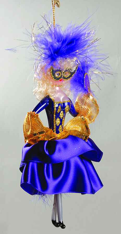 2008 Christopher Radko Ornaments Yes She-Can Can-Purple Dress - No Box by Christopher Radko-1