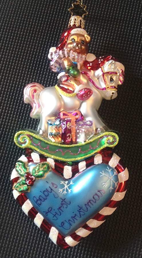 2008 Christopher Radko Ornaments First Of Many(Blue) - No Box by Christopher Radko-1