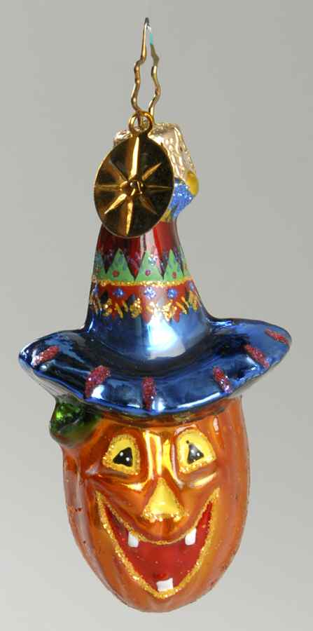 2007 Christopher Radko Ornaments Gourd Gang Gem-Blue Hat - No Box by Christopher Radko-1