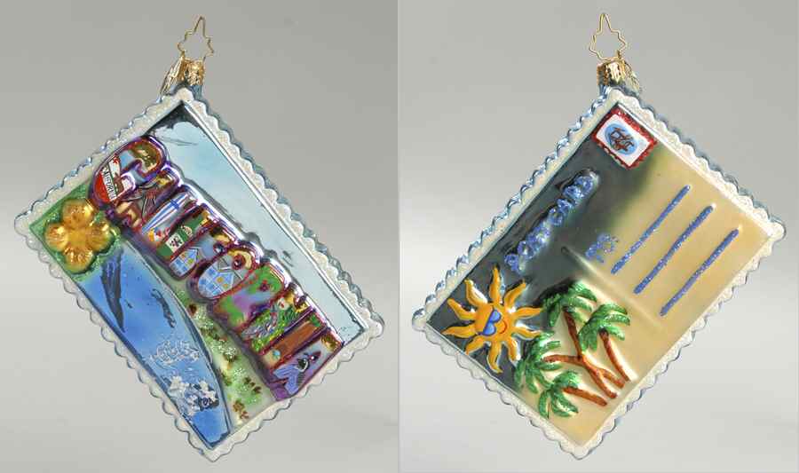 Postcards-Cities-States-Travels California Post (2 Sided) - No Box by Christopher Radko-1