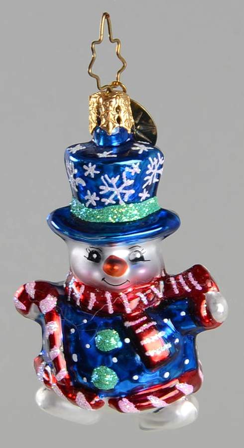 2007 Christopher Radko Ornaments Snow-Fun Snowman Gem - No Box by Christopher Radko-1