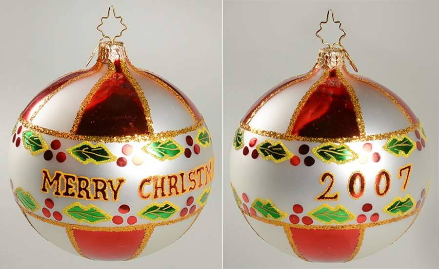 2007 Dated Ornaments Holly Jolly Christmas - No Box by Christopher Radko-1