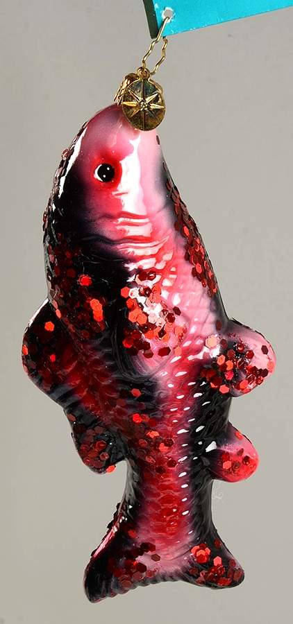 2007 Christopher Radko Ornaments King Koi-Red And Black - No Box by Christopher Radko-1
