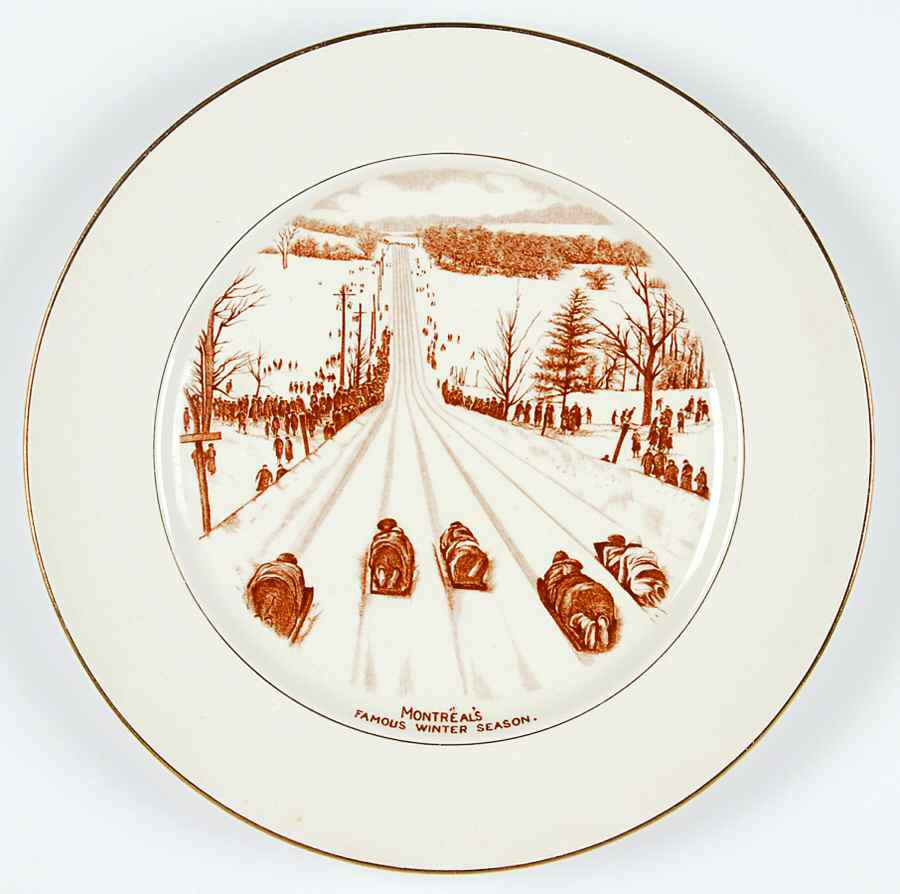 Scenes of Montreal Montreals Famous Winter Season - No Box by Royal Winton-1