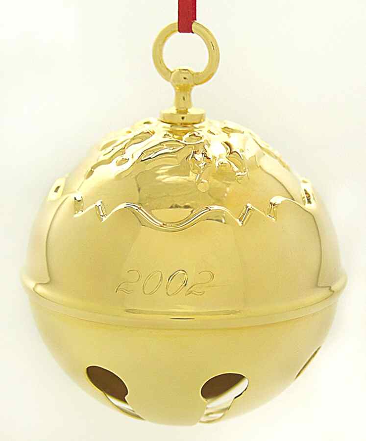 Holly Bell-Goldplate 2002 Holly Bell-Goldplate - Boxed by Reed & Barton-1