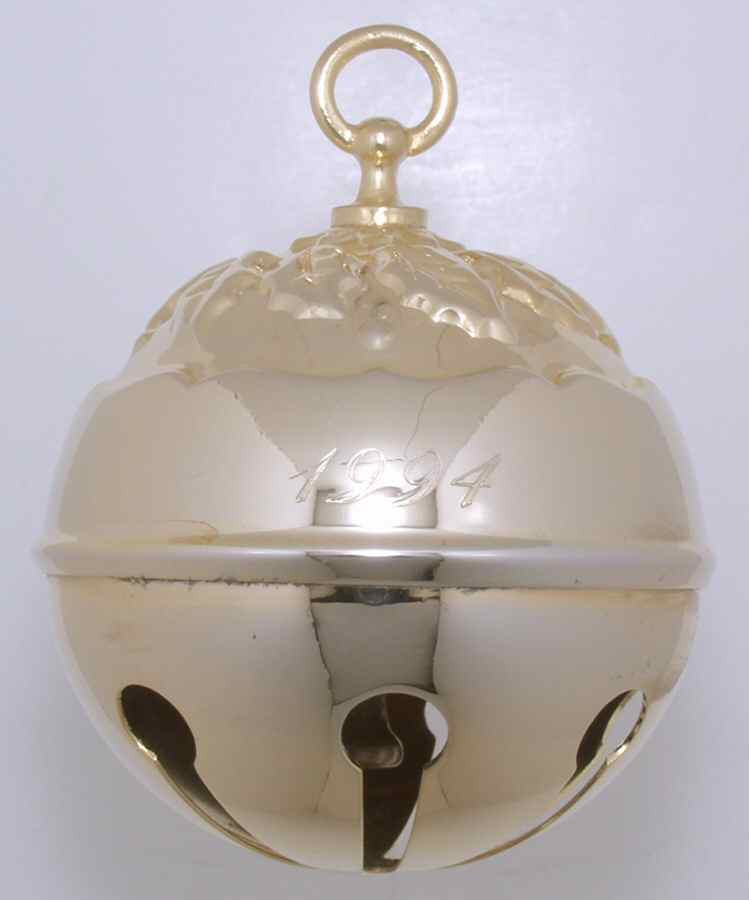 Holly Bell-Goldplate 1994 Holly Bell-Goldplate - Boxed by Reed & Barton-1