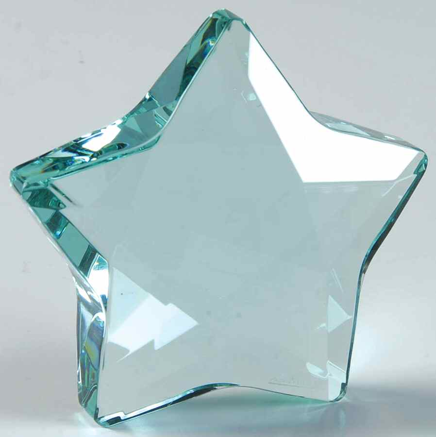 Crystal Paperweights Star-Green - Boxed by Rosenthal-1
