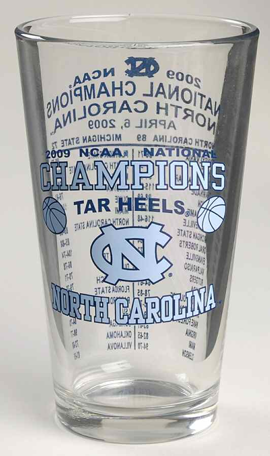 Collegiate Glassware Unc Tar Heels-2009 Ncaa Champs - No Box by R.F.S.J. Gifts-1