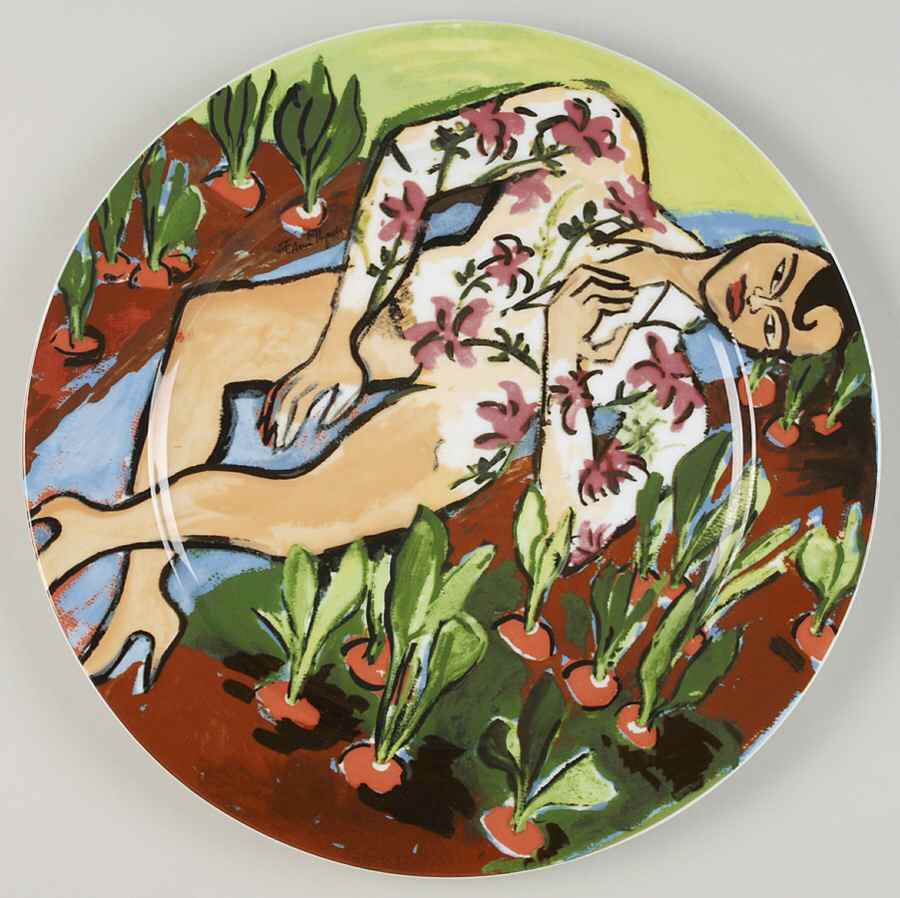 Artist Plates Elvira Bach - With Box by Rosenthal - Continental-1