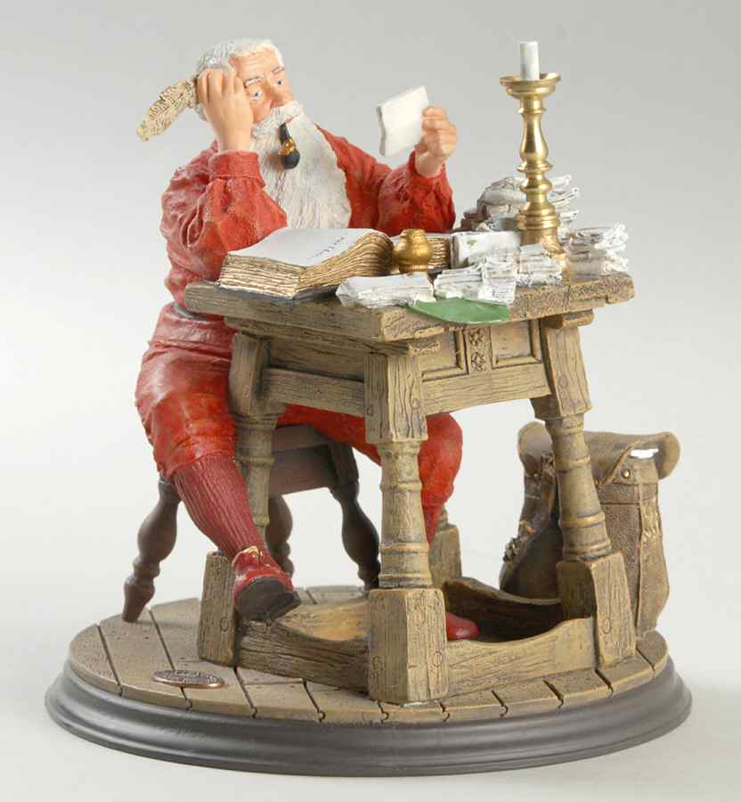 Rockwell Heirloom Santa Making His List - Boxed by Rhodes Studios-1