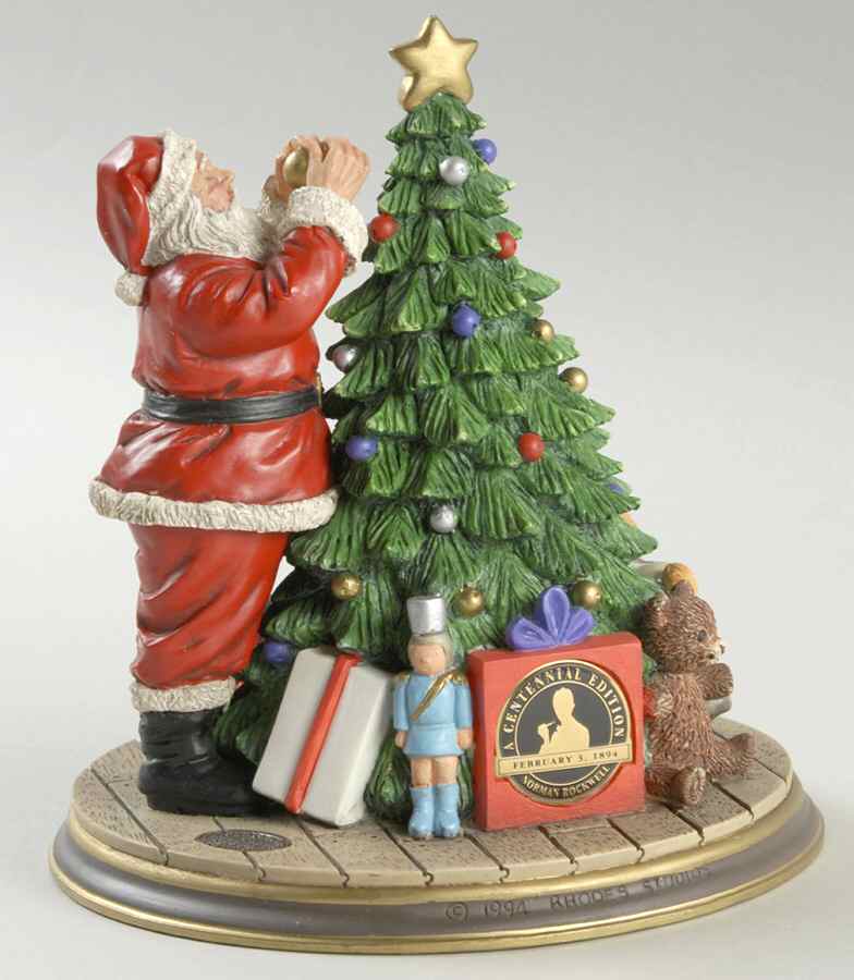 Rockwell Heirloom Santa Santa Decorates The Tree - No Box by Rhodes Studios-1