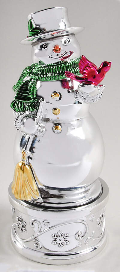 Christmas Musicals Vintage Christmas - Snowman Musical Fig - Boxed by Reed & Barton-1