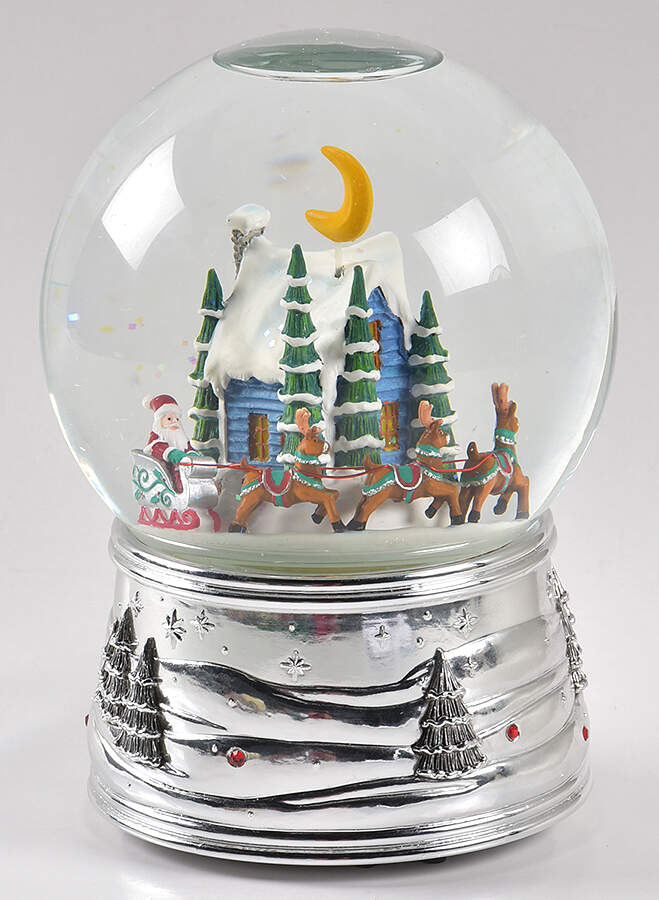 Christmas Snowglobes Christmas Magic-We Wish You A Merry Chri - Boxed by Reed & Barton-1