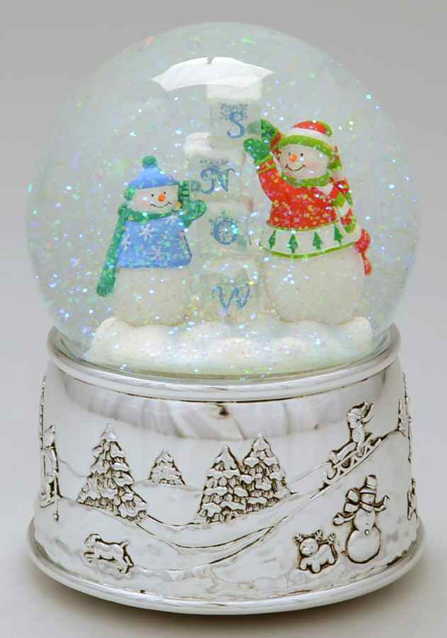 Christmas Snowglobes Snow Cubes-Jingle Bells - Boxed by Reed & Barton-1