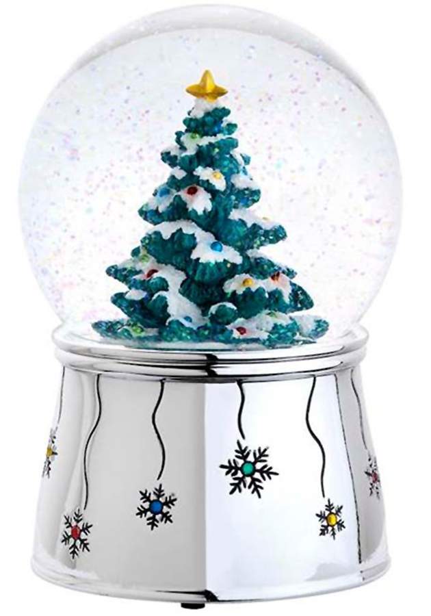 Christmas Snowglobes Christmas Tree-Oh Tannenbaum - Boxed by Reed & Barton-1