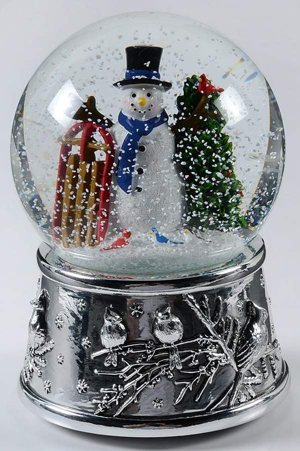 Christmas Snowglobes Snowman-Oh Christmas Tree - Boxed by Reed & Barton-1