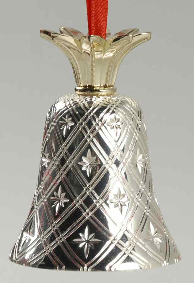Williamsburg Silverplate Ornament Musical Pineapple Bell - No Box by Reed & Barton-1