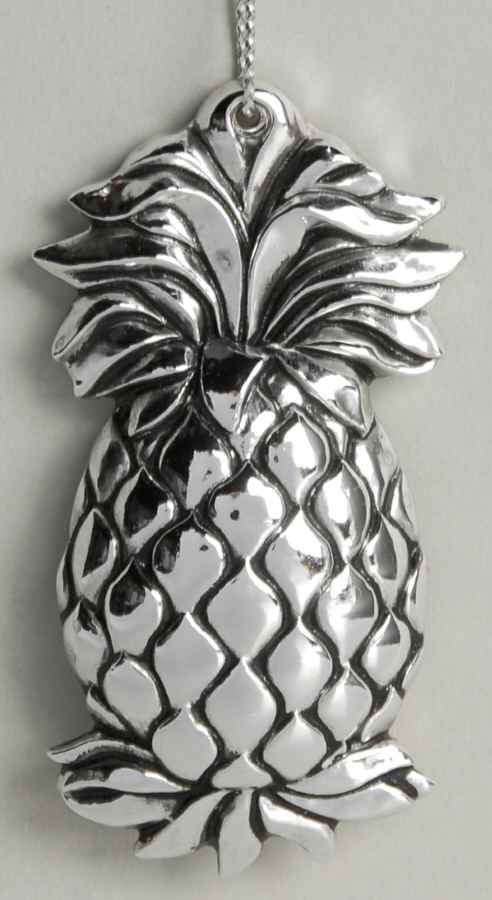 Williamsburg Silverplate Ornament Pineapple Gift Card Holder - Boxed by Reed & Barton-1