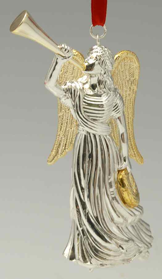 Williamsburg Silverplate Ornament Richmond Angel - Boxed by Reed & Barton-1