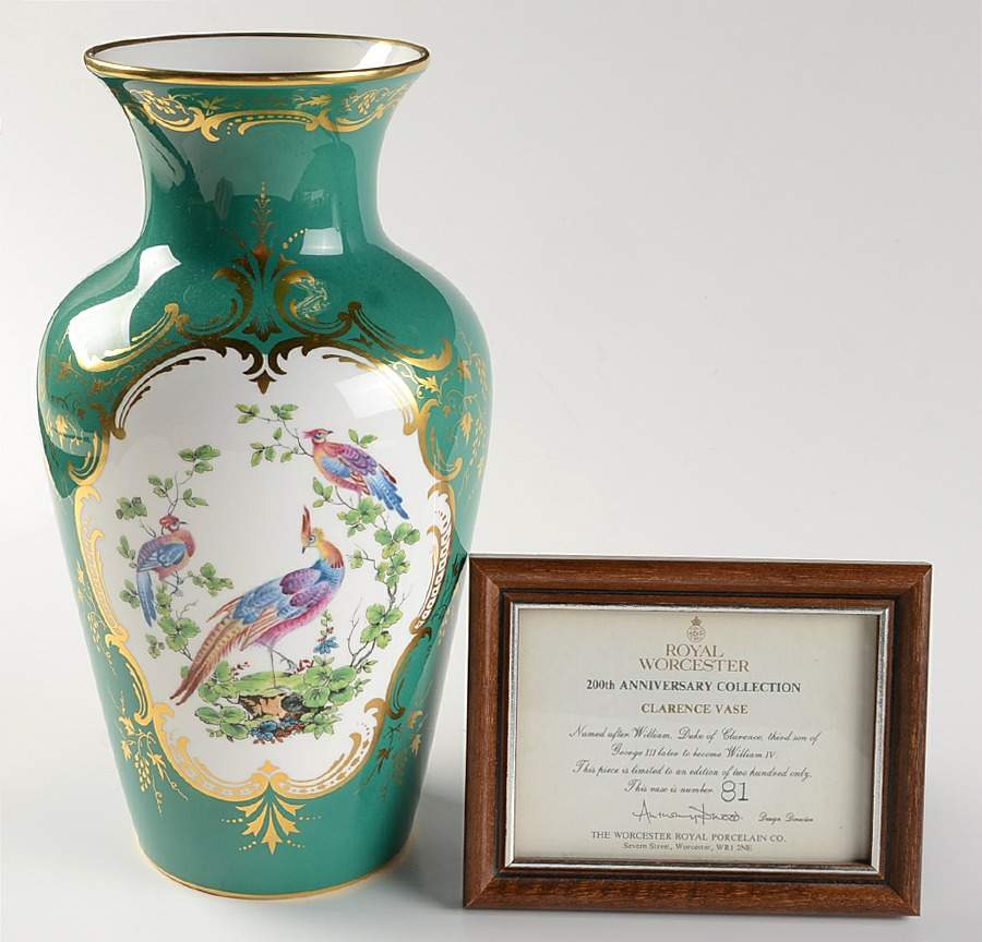 200th Anniversary Collection Clarence Vase - No Box by Royal Worcester-1