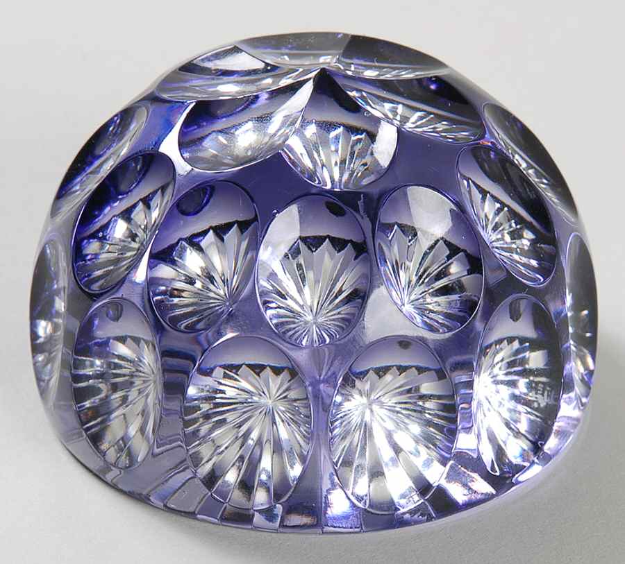 Royal Doulton Paperweight Cut Paperweight-Purple - Boxed by Royal Doulton-1
