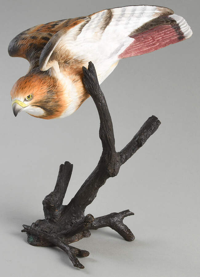 Birds of Prey Red-Tailed Hawk - Boxed by Royal Worcester-1